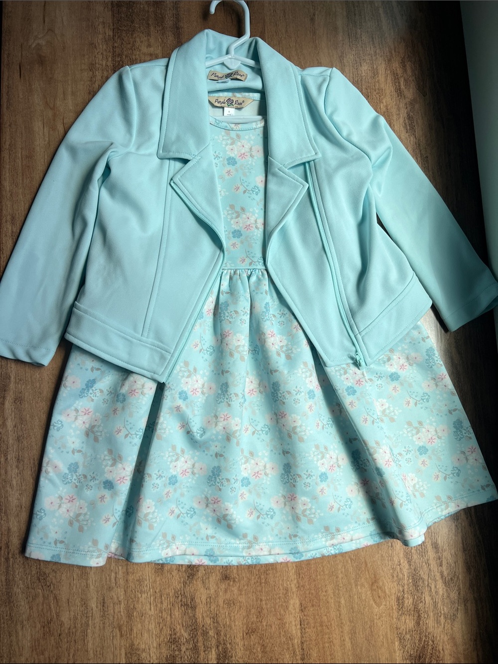 NWT Light Blue Girls' Dress & Jacket Set - Brand Not Visible